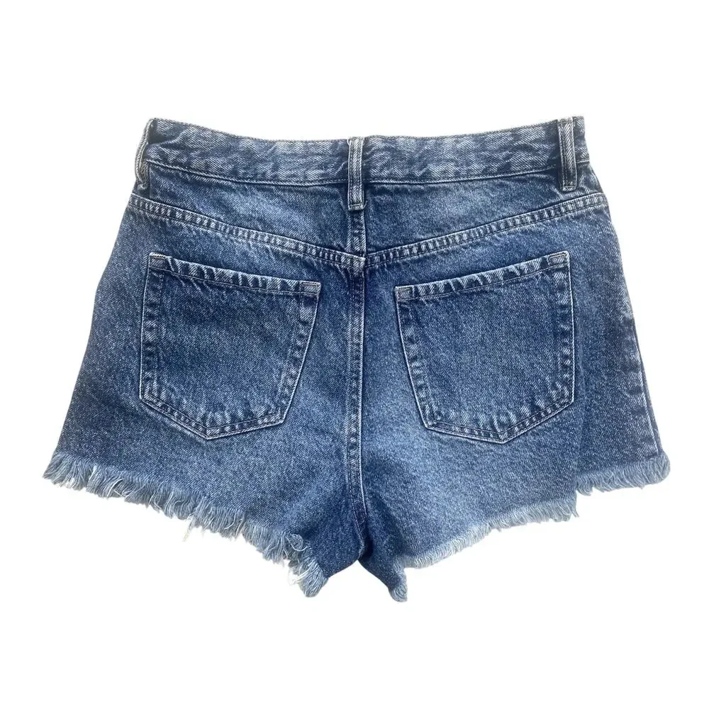 PacSun Shorts Womens Size 28 Dark Wash Casual Denim High Rise Festival Normcore